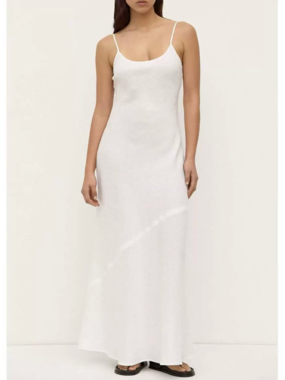 NWT Assembly Label Colette Linen Slip Dress US 2/4/6/8 White
